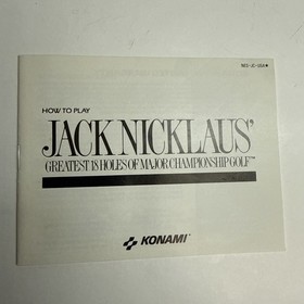 Jack Nicklaus Golf (Nintendo NES) con scatola e manuale - testato - autentico
