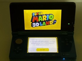 Nintendo 3DS Blue Handheld System Tested w/ Mario 3D Land Game & Charger