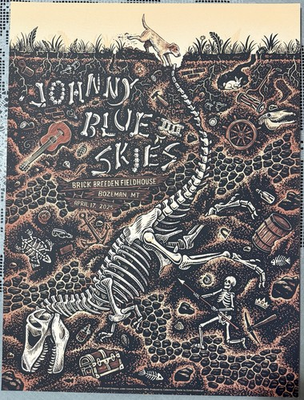 #ad Johnny Blue Skies Concert Poster Brick Breeden Bozeman April 17 2025 $49.99