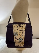 Munchkin Portable Baby Booster Seat Chair Purple Beige Floral Pattern Adjustable
