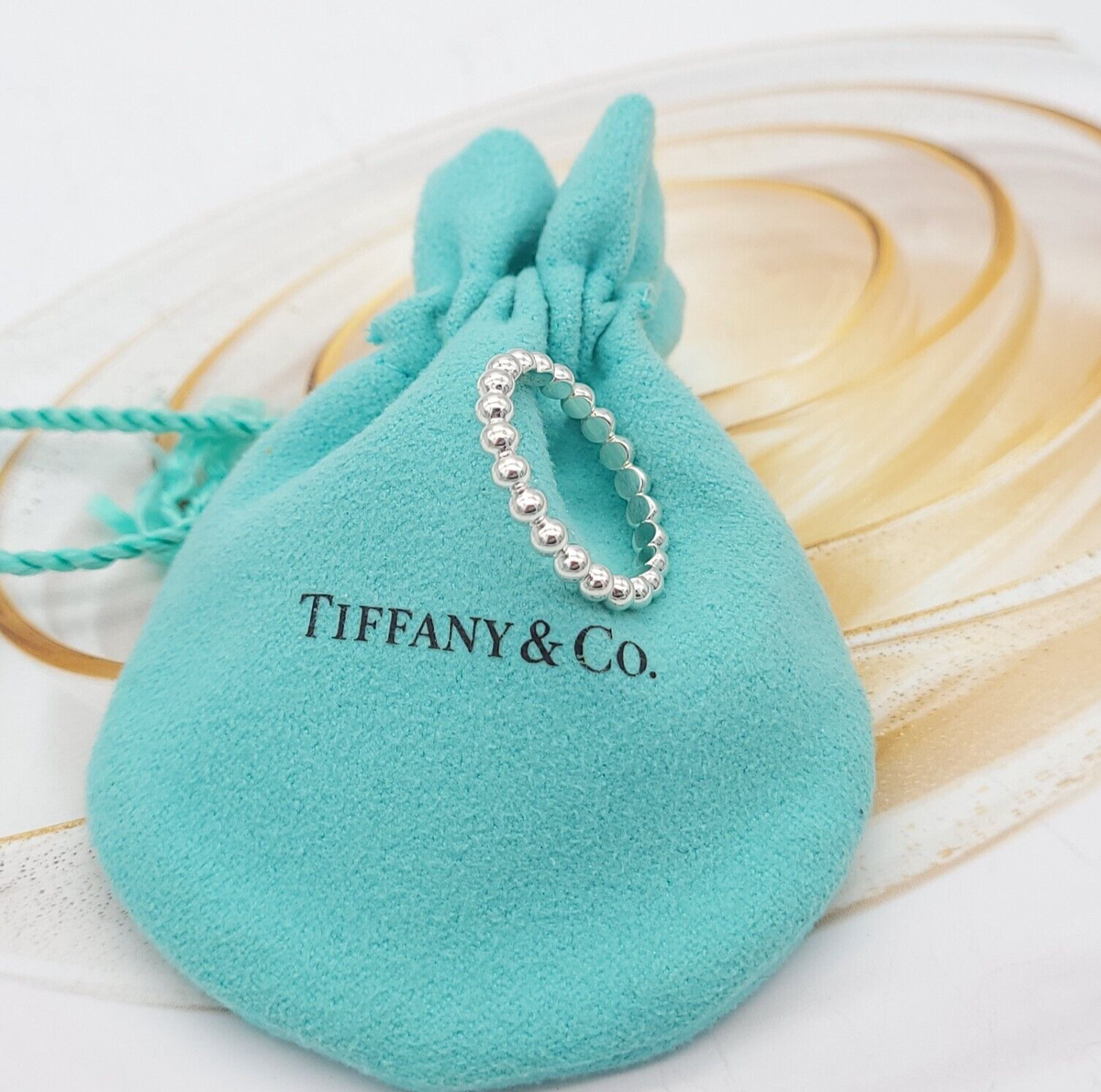 Tiffany & Co. Beaded Stacking Ziegfeld Bead Ring Band in Tiffany & Co. Beaded Stacking Ziegfeld Bead Ring Band in
