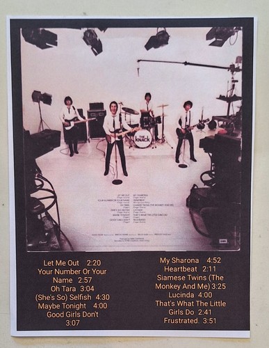 THE KNACK "Get The Knack" 1979 (Capitol/SO511948), W/EXTRAS & Free Shipping - Picture 11 of 13