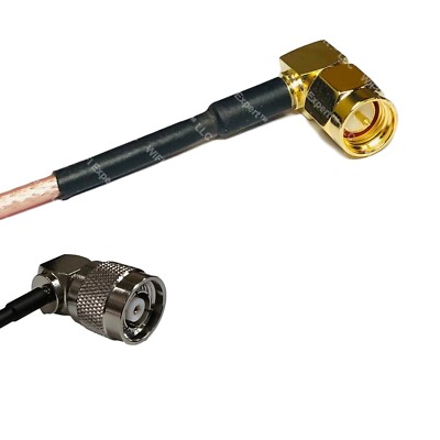 RG316 SMA MALE ANGLE to RP-TNC Male Angle RF Cable Rapid-SHIP LOT