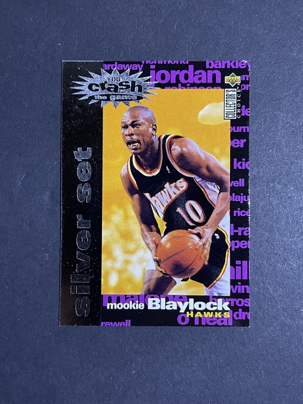 1995-96 Collector's Choice Mookie Blaylock Crash the Game Silver #C6 - Hawks