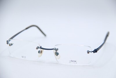 NEW SAMA METRO MBL DARK BLUE BLACK AUTHENTIC DESIGNER FRAMES EYEGLASSES 49-20