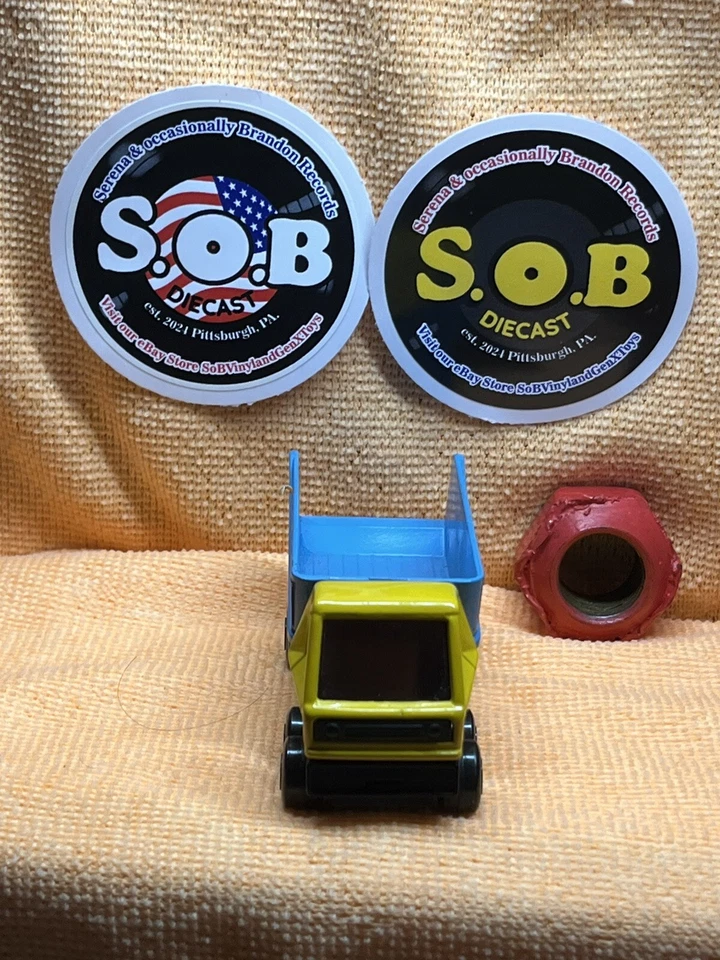 Camión de volteo articulado Lesney Matchbox 1973 n.º 50 azul fundido a presión usado excelente estado Foto 2 de 4