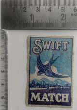 BL Vintage matchbox label SWIFT