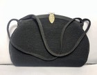 Vintage 1950’s Black Pleat Purse With Coin Pouch