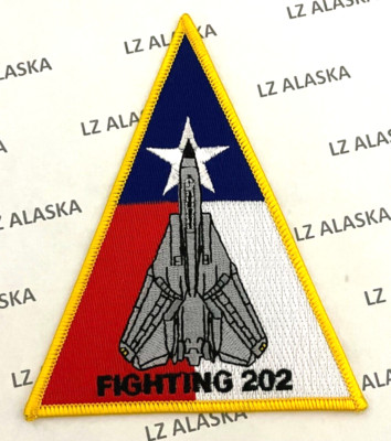 US NAVY VF-202 SUPERHEATS FIGHTER SQUADRON F-14 TOMCAT TRIANGLE PATCH N12