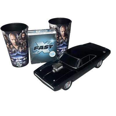 Fast X Popcorn Bucket & Steelbook (4K Ultra HD + Blu-Ray+ Digital) 2 AMC Cups