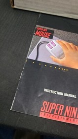 SUPER NES MOUSE SUPER NINTENDO SNES VIDEO GAME MANUAL INSTRUCTION BOOK ONLY