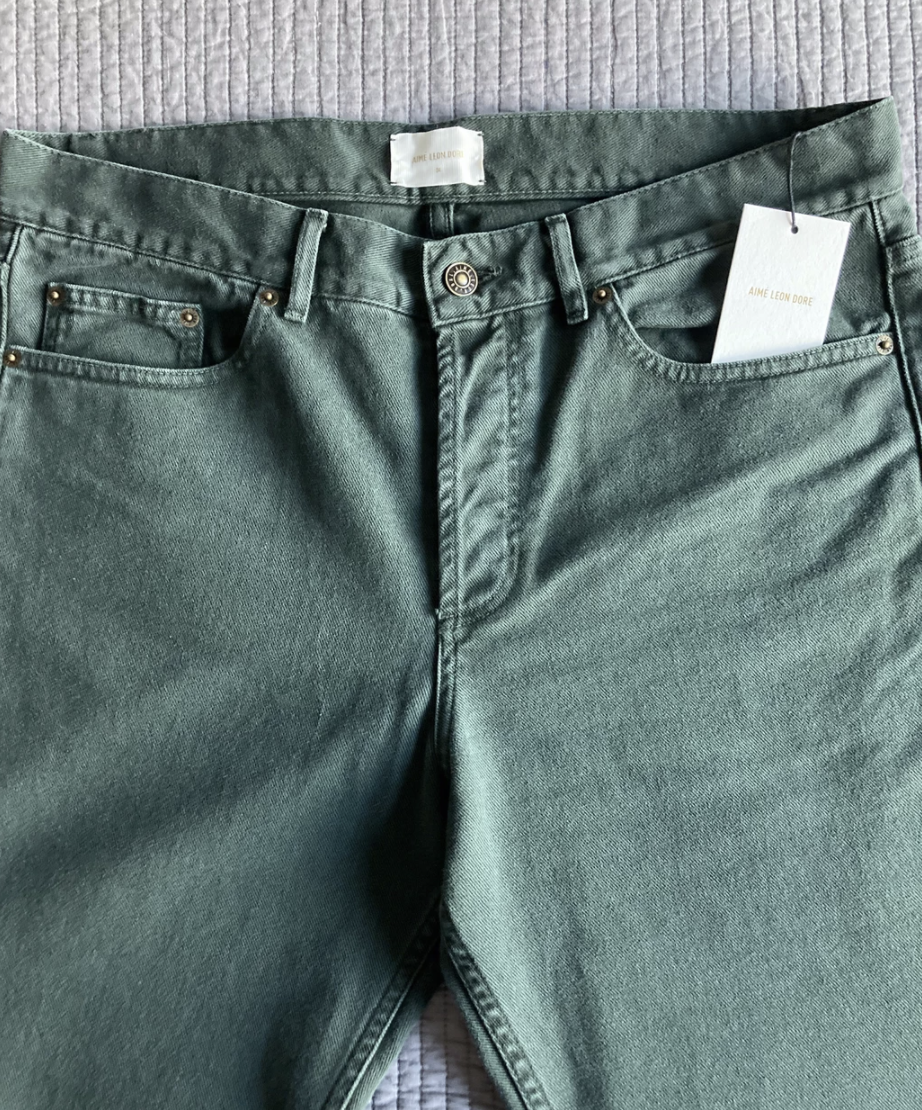 Aime Leon Dore ALD Straight Fit Denim Green size 32 | eBay