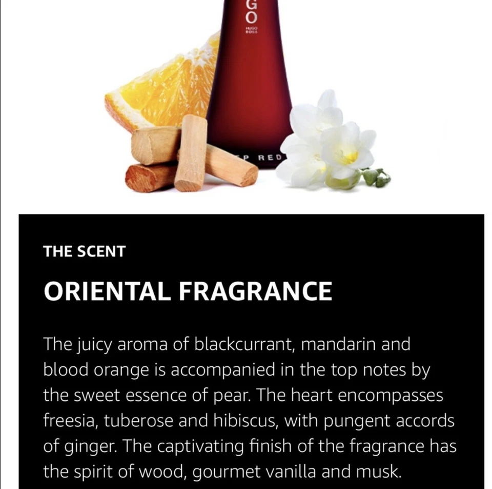 Hugo Boss Deep Red EDP 90 ml/3 oz nuevo sellado Foto 2 de 4