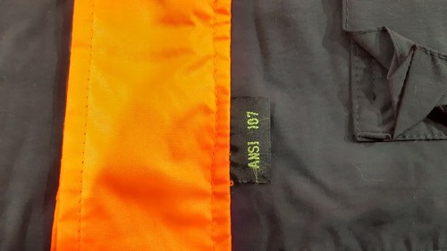 GERBER OUTERWEAR EXTREME XT PARKA 71E1 COLOR ORANGE SIZE LARGE LONG - Picture 5 of 6