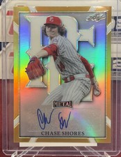 2021 Leaf Metal Perfect Game Chase Shores Gold Production Proof Auto 1/1 LSU