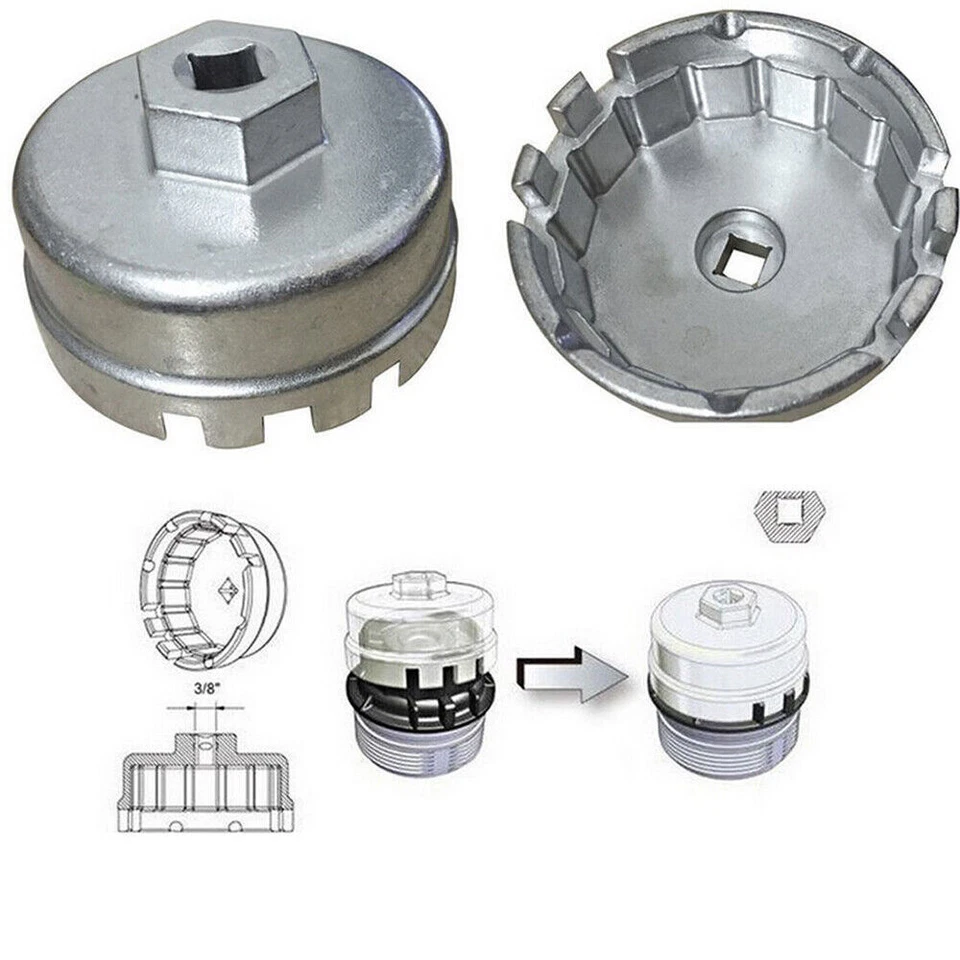 Oil Filter Wrench for Toyota Lexus Tundra Sequoia 4Runner 6 & 8 Cylinder Engines - Image 2 of 4