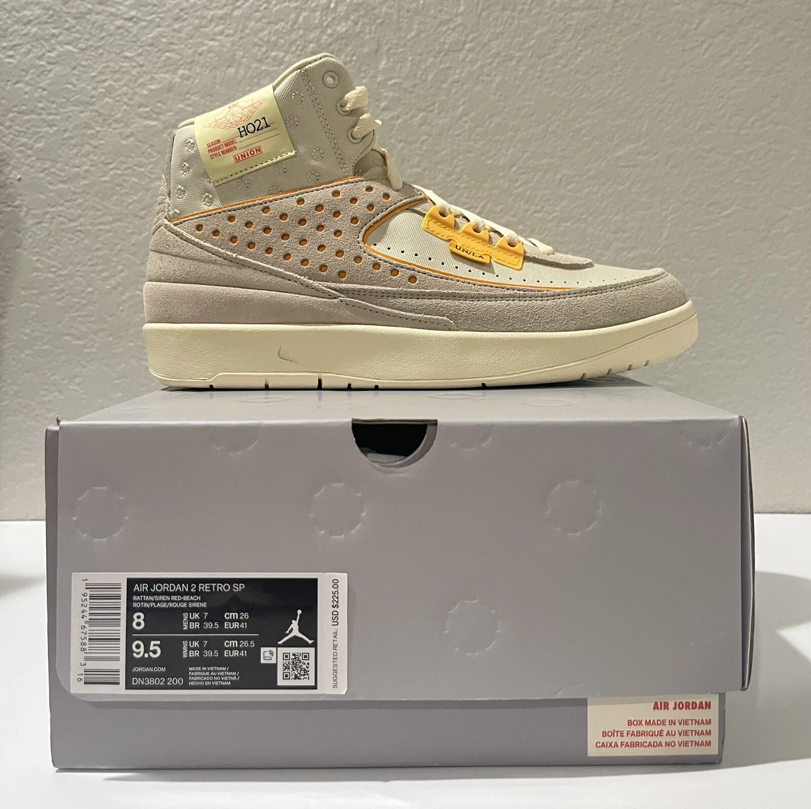 Taglia 8 Jordan 2 Union LA rattan