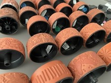 30PC Stampin  Up Stampin  Around Wheel Roller Stamp LOT 1"  2  Holders  Ink