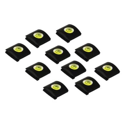 CAMDESIGN 10 Packs Camera Flashlight Hot Shoe Cover w/ Bubble Spirit Level f Canon,Nikon