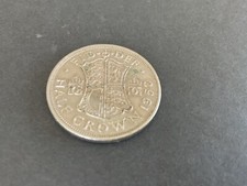 A 1950 King George Vl Half Crown 2/6d coin.