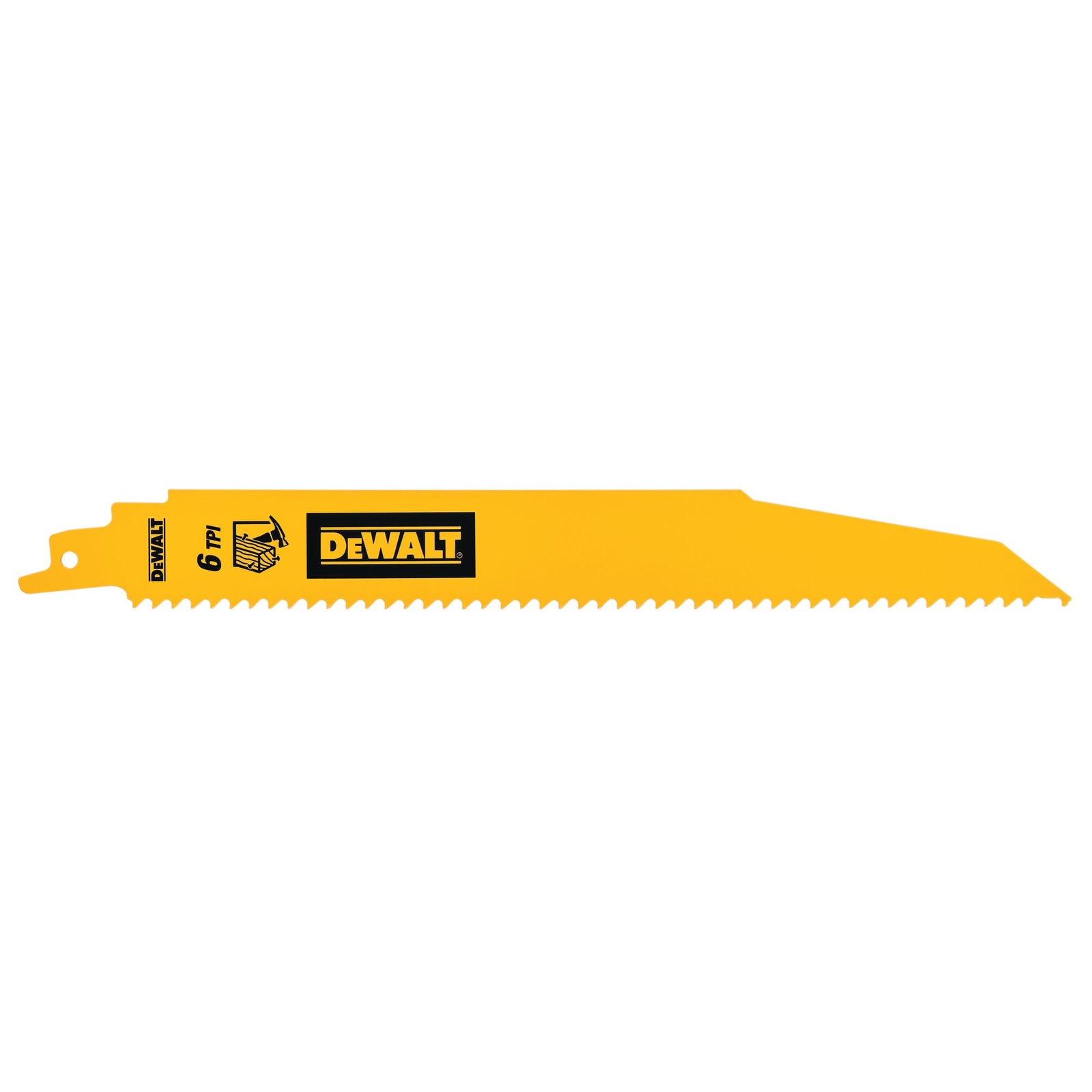 DeWalt DT90381-QZ Lame de scie droite BIM 228mm 6TPI 5pcs Bois