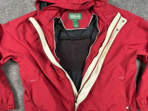 LL Bean Men's 2XL Nylon 3 in 1 Full Zip Jacket System 0BCY9 Red Hooded Coat - Picture 10 of 12