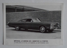 IMPERIAL Le Baron 1971 hardtop Official press photo