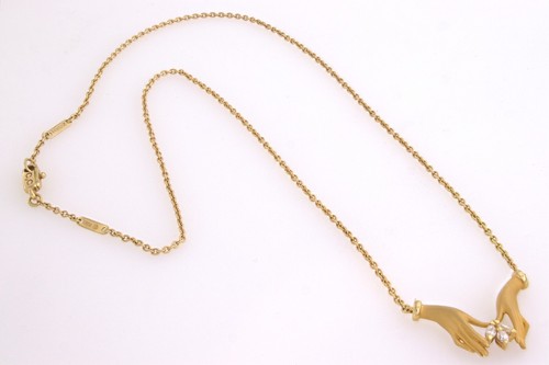 Carrera Y Carrera Diamond, Yellow Gold “Las Manos” Necklace - Picture 5 of 9