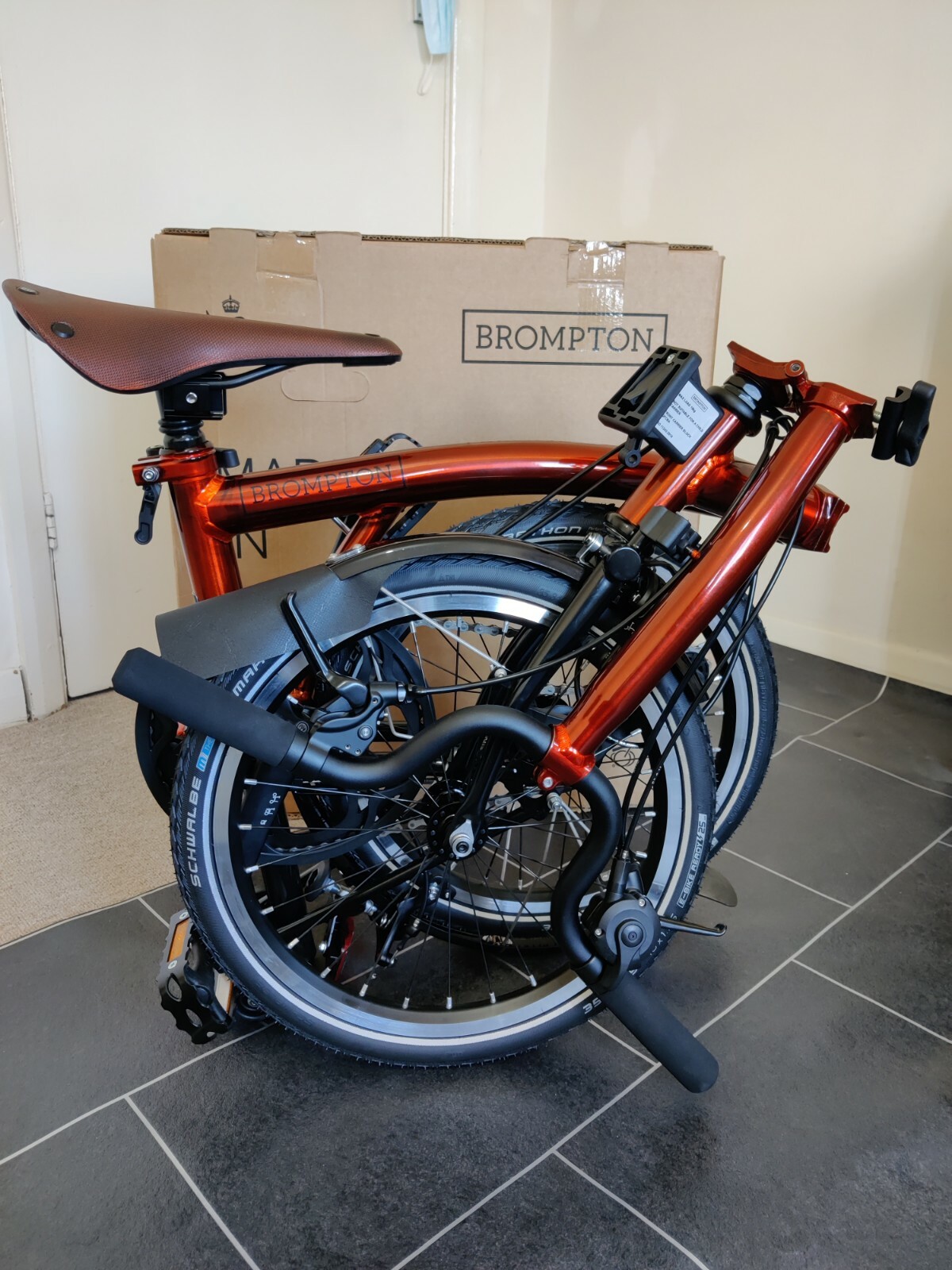 Brompton Flame Lacquer Brompton S6l Superlight Brompton Flame