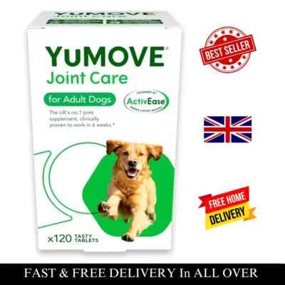 Lintbells YuMOVE Dog Joint Supplement for Stiff older adult Dogs 120 Tablets