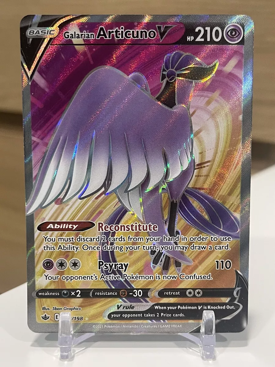 Galarian Articuno V - 169/198 - Full Art Ultra Rare - Pokemon