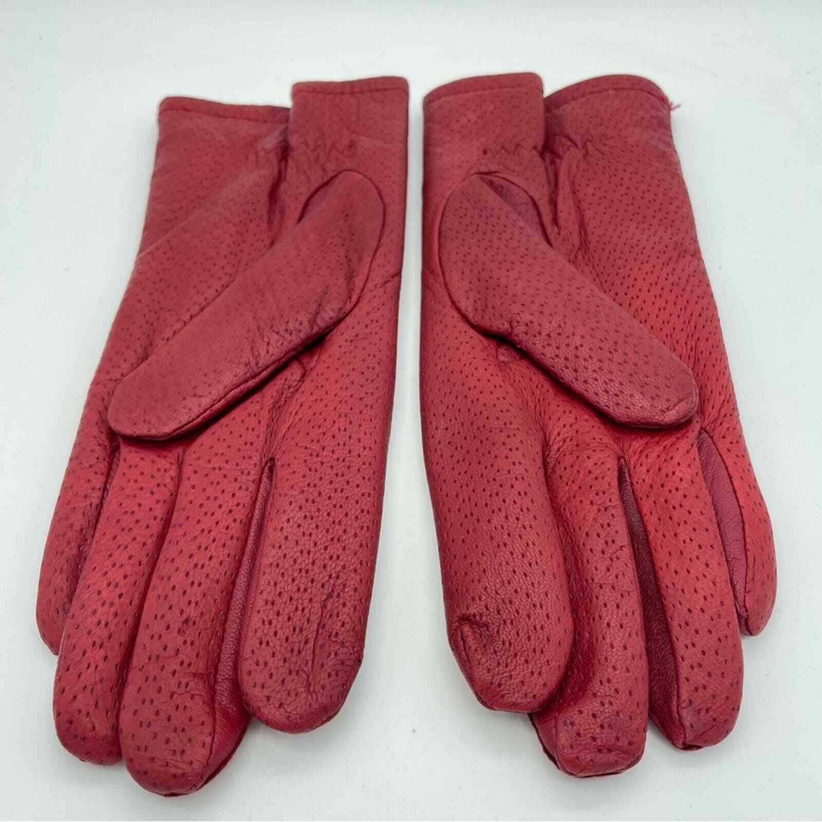 Grandoe Red Leather Gloves Large Vintage Arctic Plus Winter Gloves eBay