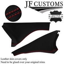 ROT NAHT LEDER 2X SEITE STRICH KNIE TRIM DECKEL F?R NISSAN 300ZX Z32