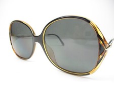 New Vintage Sunglass Frame Vienna Line Germany Black Brown Retro Fashion Hipster