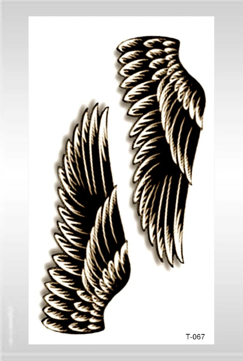 Angel Wings Lower Back Tattoo