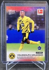 YOUSSOUFA MOUKOKO Topps Now Rookie RC Soccer Card DORTMUND 45 PSA. rookie card picture