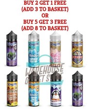 Kingston E Liquids 100ml 0mg 70/30 or 50/50