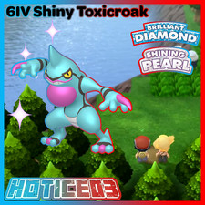 6IV Shiny Toxicroak Pokemon Brilliant Diamond Shining Pearl