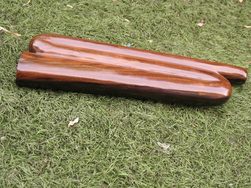 *MIT ÄSTHETISCHEN FEHLER* Z Didgeridoo Box + Tasche handgeschnitzt Hartholz Reise Kompakt - Bild 6 von 12