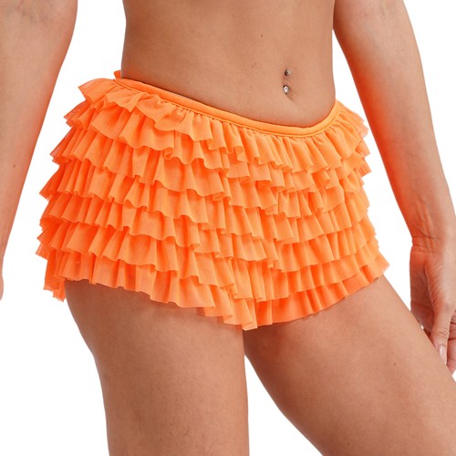AU Women's Frilly Knickers Ruffle Layered Panty Underpants Dance Bloomers Shorts - Picture 57 of 77
