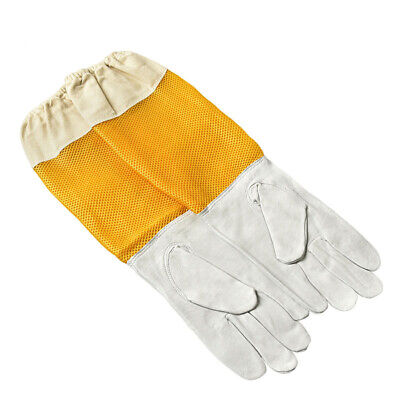 A Paar Top Imker handschuhe mit Schutzärmeln Lamm Leder weich Arbeitshandschuhe