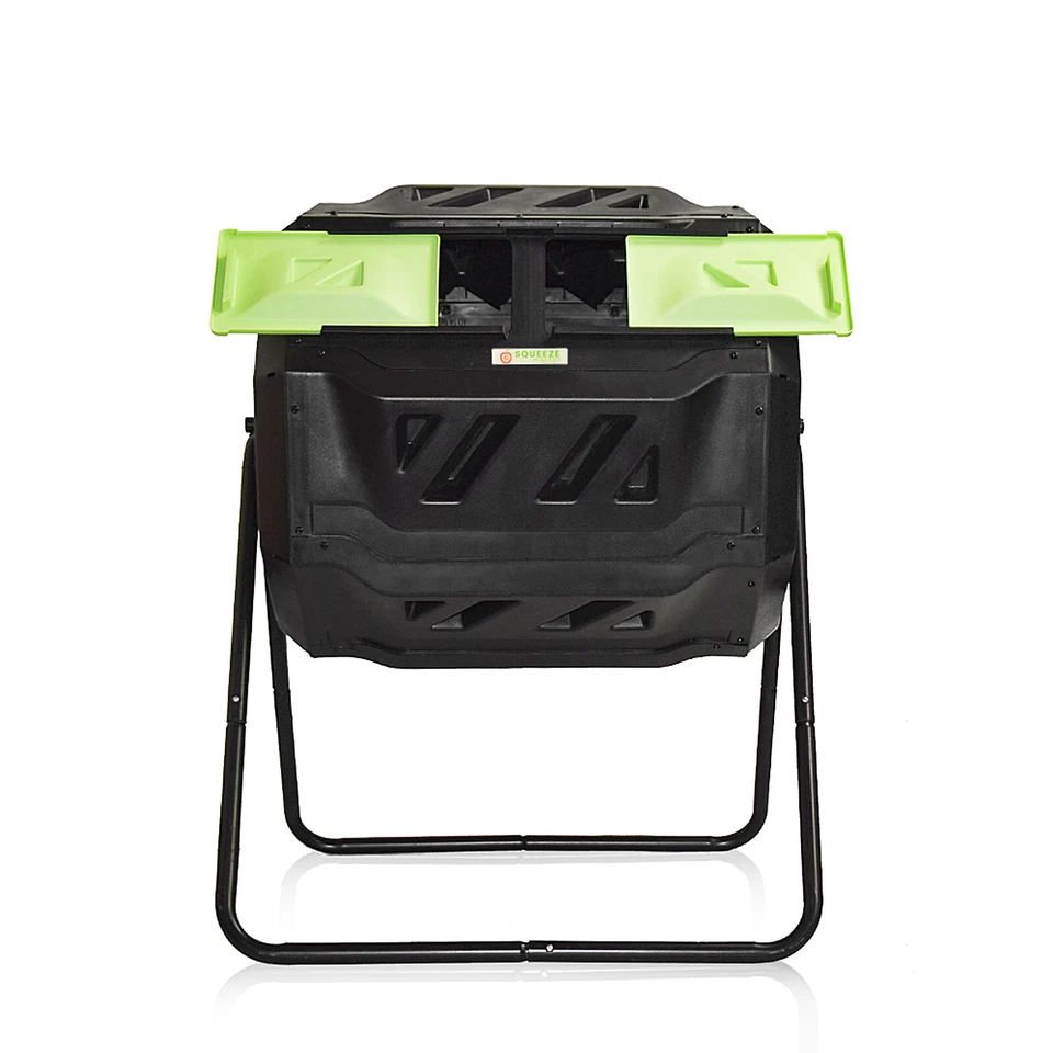 大型堆肥不倒翁箱户外花园旋转双隔层堆肥 — 第 2/4 张图片