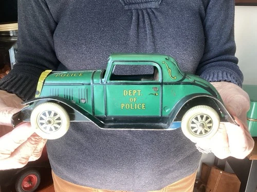 Vintage Marx Tin Litho "Dept. of Police" Friction Drive 1930s (NICE!)