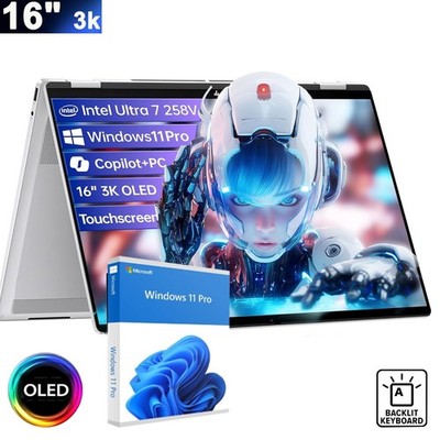 HP OmniBook7 2-in-1 Laptop,16'' 3k OLED Touch,U7-258V,UpTo 32GB 4TB SSD+Win11pro