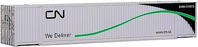 Walthers-Acc 53' Container CN - HO Scale Model Train Freight Car Load - #8501