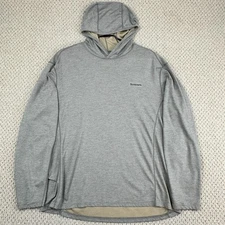 Simms Hoodie Mens XL Khaki Gray Bugstopper Lightweight Performance Shirt Fishing