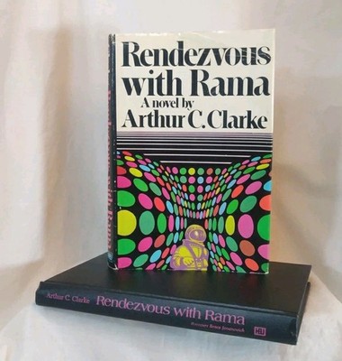 Rendezvous With Rama by Arthur C. Clarke HC DJ 1973 BCE Gutter Code D36 VG 