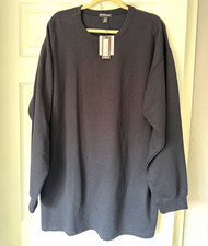 PRETTYLITTLETHING Black Oversized Crew Neck Fleece Sweatshirt Dress Cotton UK 12