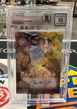 BAS 10 2025 Panini Crusade Past Time Gold #PTS-CR Cal Ripken Jr /10 AUTO