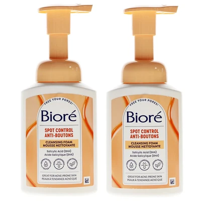 BIORÉ 2x Biore Spot Control Anti-Boutons Cleansing Foam 200ml